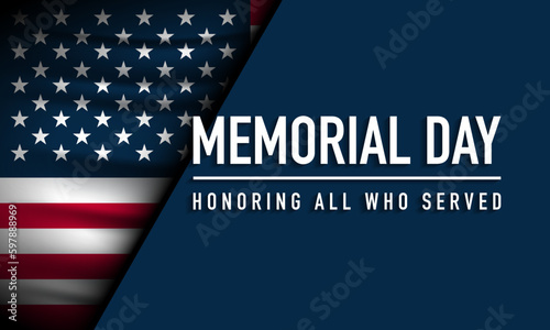 Memorial Day Background Design.