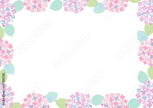 Hydrangea Pattern Frame4