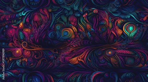Obraz abstract psychedelic background