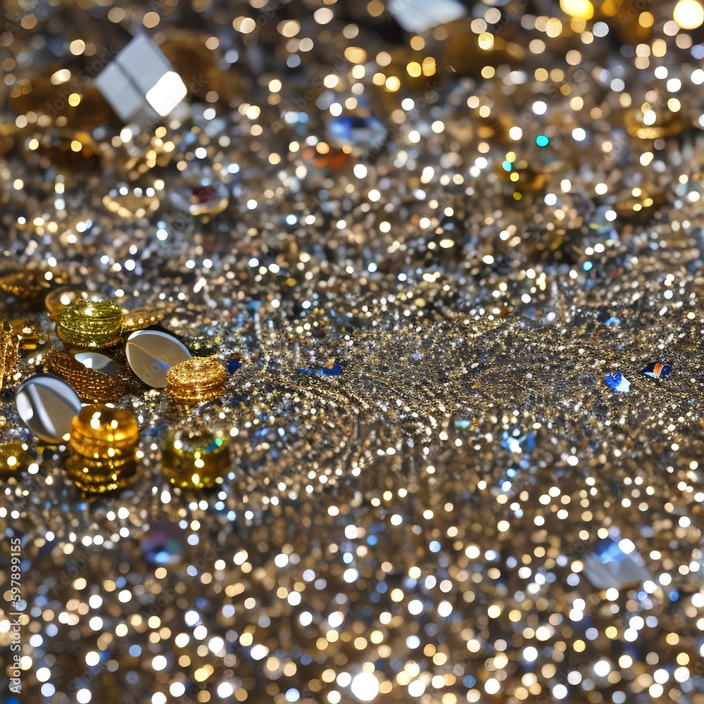 A glittering and shiny texture with sequins and rhinestones5, Generative AI A glittering and shiny texture with sequins and rhinestones5, Generative AI