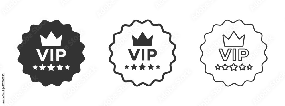  VIP vector badges collection