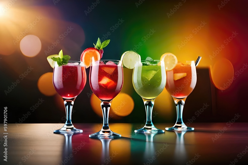 Cheers to a good time with these delicious cocktails! Generated by AI