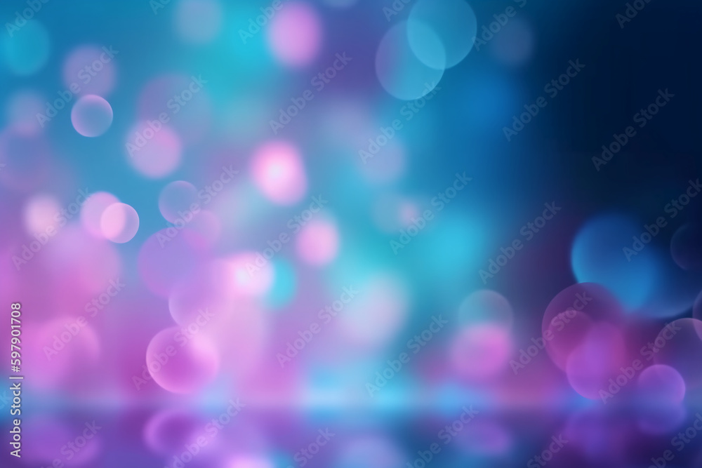A blurred covalt blue light, pink light abstract background with bokeh glow, Illustration. AI generative A blurred covalt blue light, pink light abstract background with bokeh glow, Illustration. AI generative