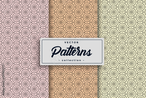 Seamless Geometric Textile Pattern design collection, Seamless textile pattern set Collection Textile pattern background seamless pattern design,
