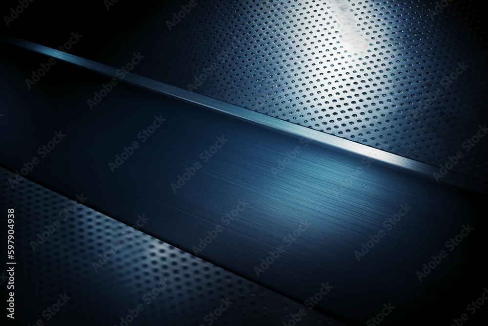 Brushed metal light navy background. AI generative Brushed metal light navy background. AI generative