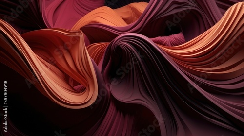 Abstract Art of Colorful Fluid Motion (AI Generated)