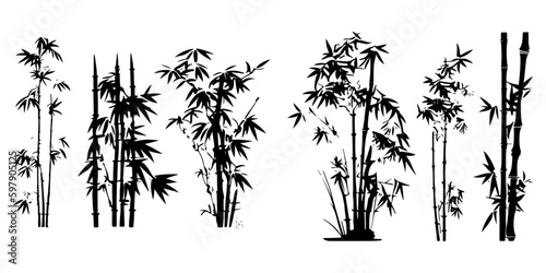 bamboo silhouettes © logo
