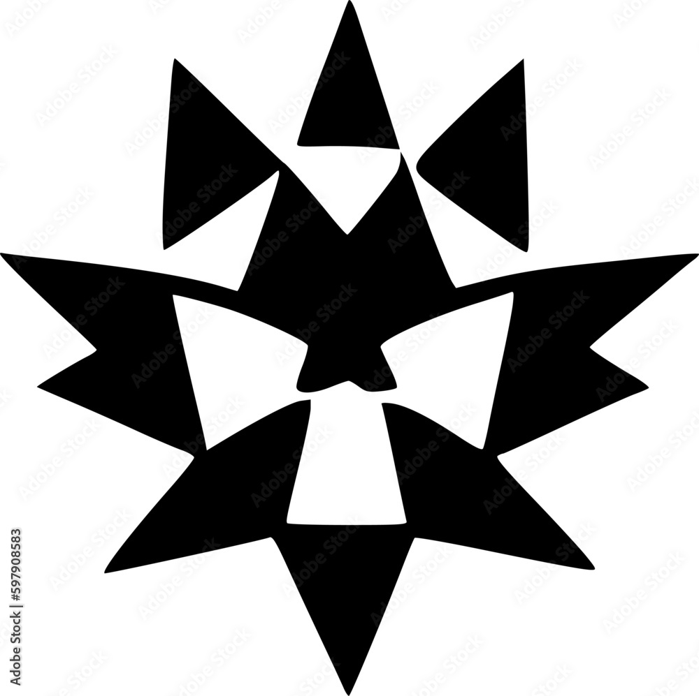 black and white of evil face icon black and white of evil face icon