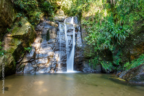 Shower Waterfall in Horto of Rio de Janeiro. photo