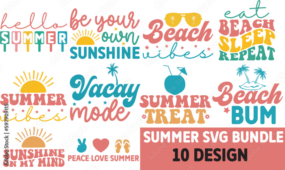 Summer svg bundle