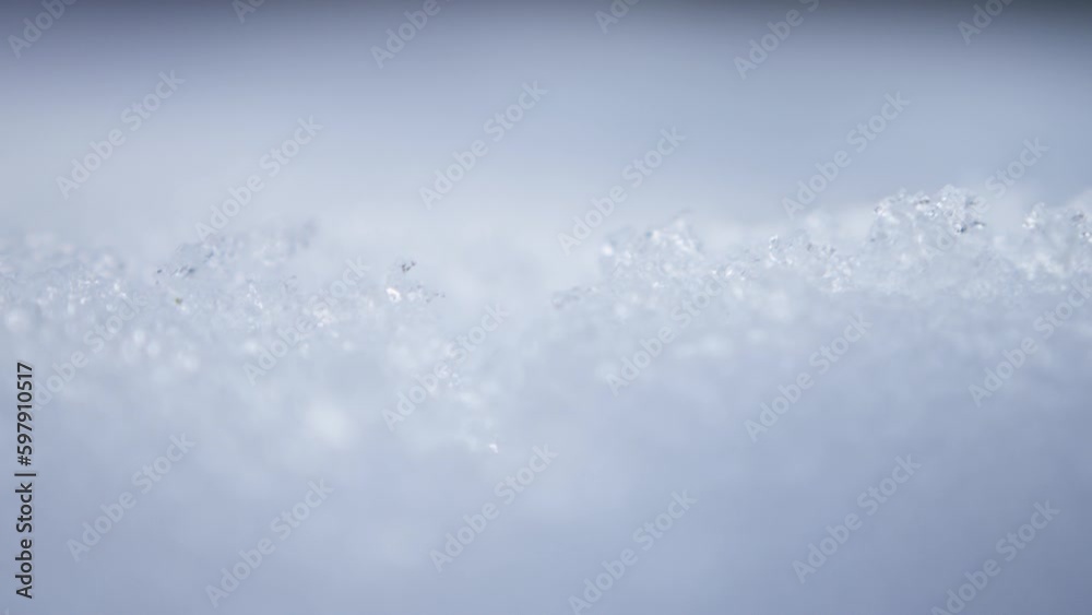 Macro shot of ice crystals in the nature, in the Alps, Switzerland Macro shot of ice crystals in the nature, in the Alps, Switzerland