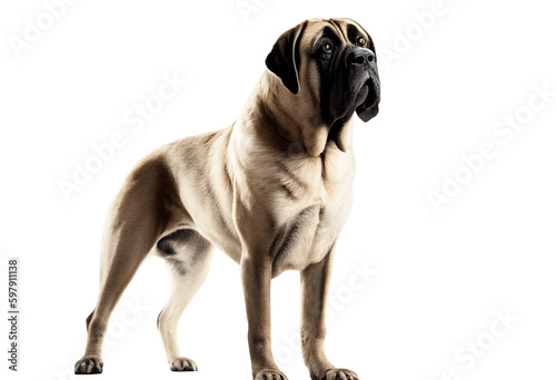 Transparent Background of English Mastiff Dog. png image