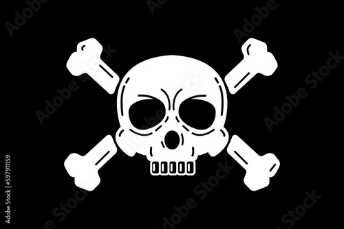 skull head vector design