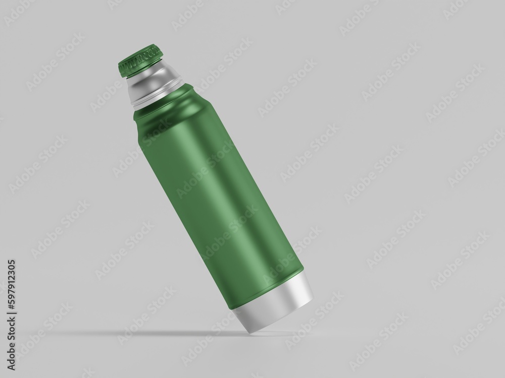 Sports water bottle 3d rendering with white background Sports water bottle 3d rendering with white background
