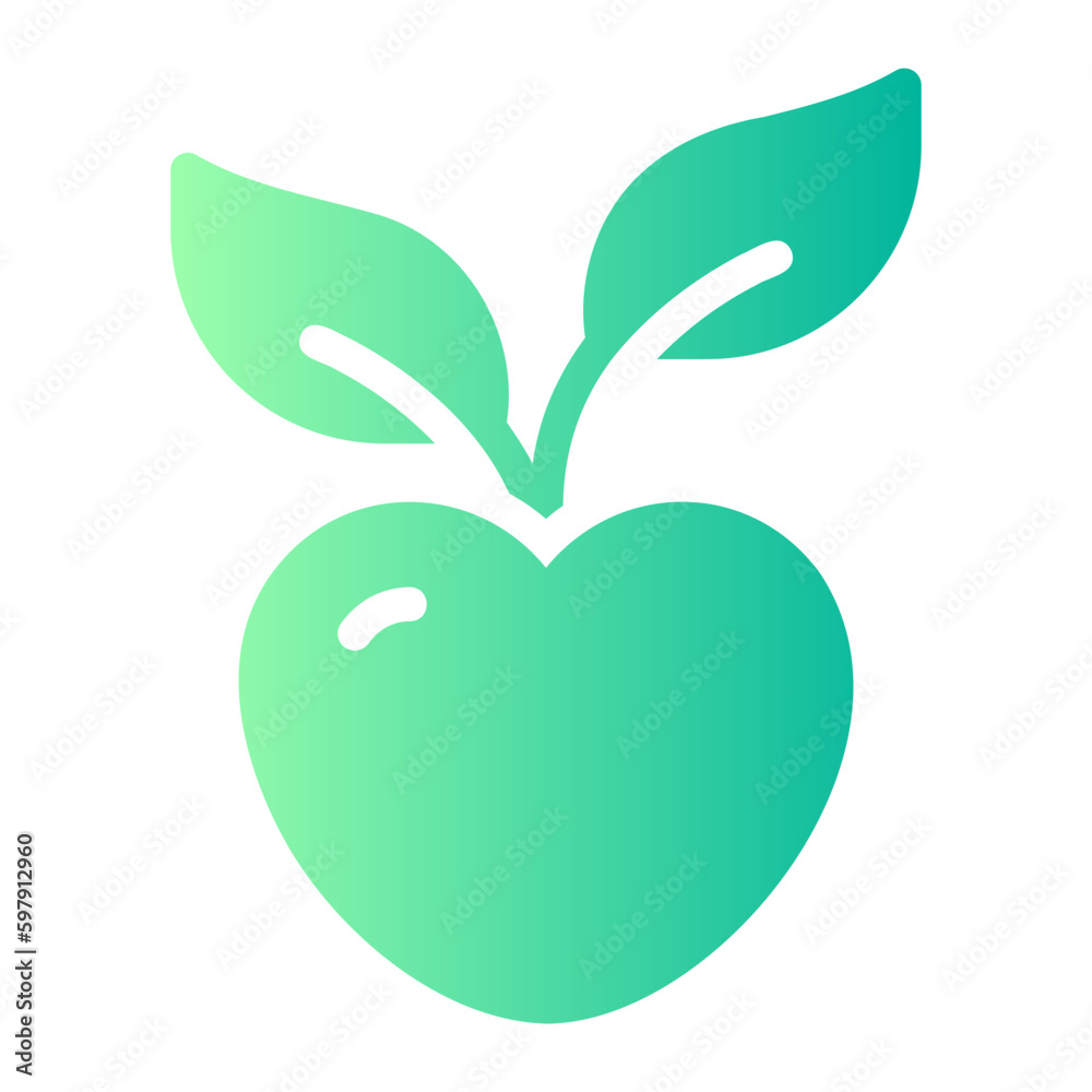 healthy living gradient icon healthy living gradient icon