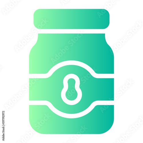peanut butter gradient icon