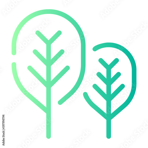 spinach gradient icon