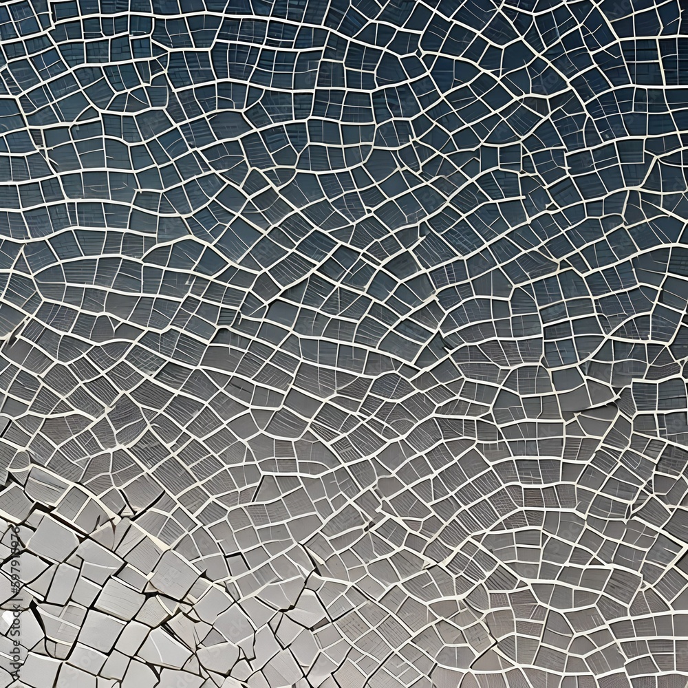 A cracked and fragmented texture with broken glass and shattered pottery4, Generative AI