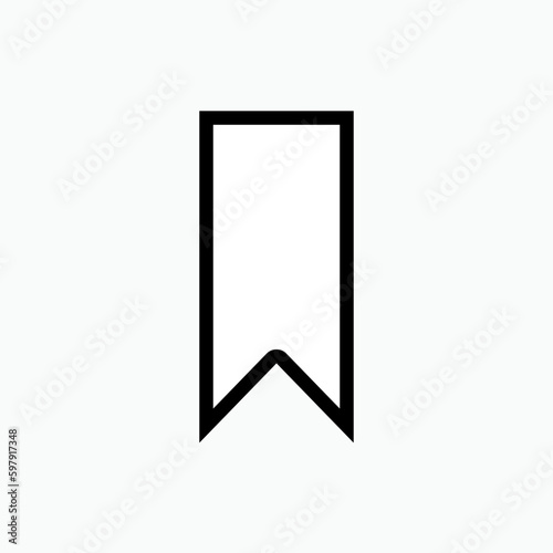 Bookmark Icon - Vector, Sign and Symbol for Design, Presentation, Website or Apps Elements. 