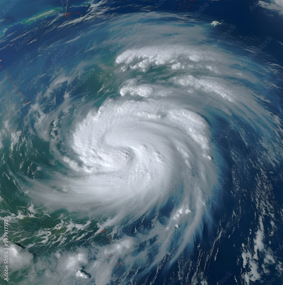 At the Mercy of the Elements: A Look at Hurricanes, Tornados, and Typhoons. Generative AI.