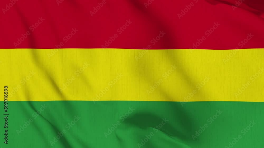 Bolivia Flag Waving Slowly Looped Bolivia Flag Waving Slowly Looped