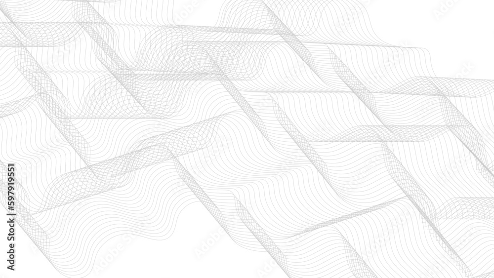 Wave modern stream transparent background. Abstract background with business lines. Abstract wave line for banner, template, wallpaper background with wave design. Vector illustration.