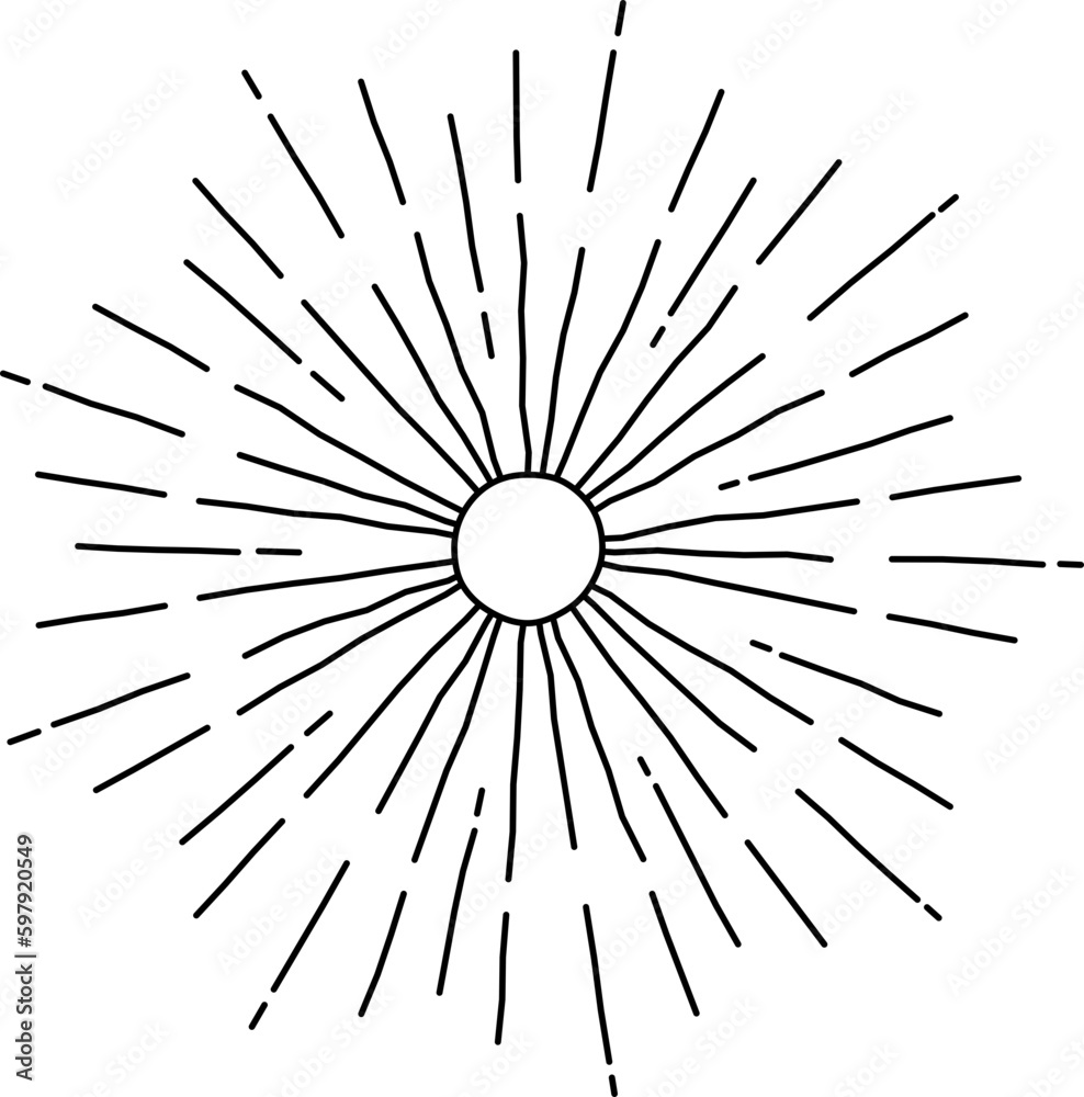 Bursting Sun Ray Bursting Sun Ray
