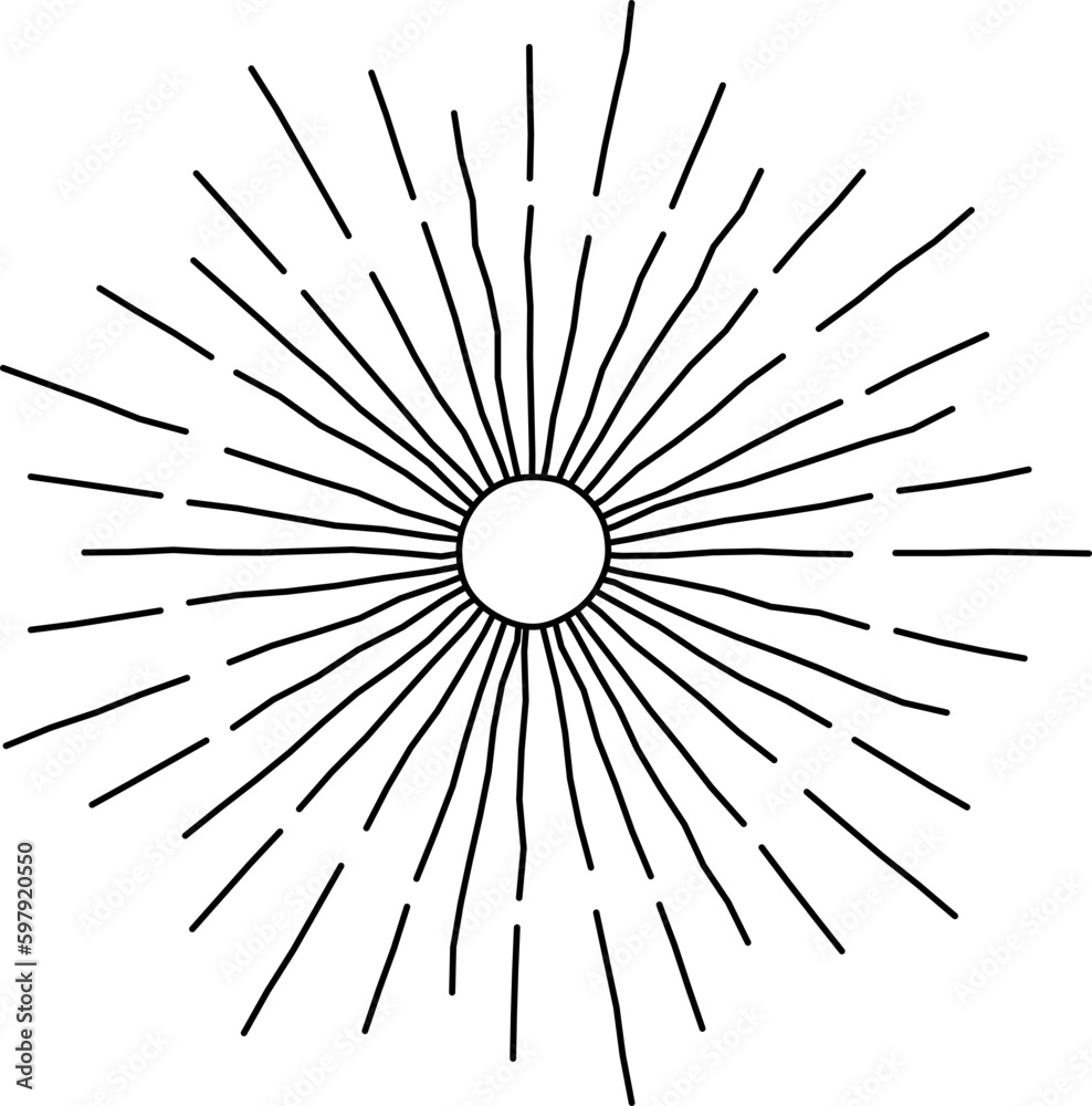 Bursting Sun Ray Bursting Sun Ray