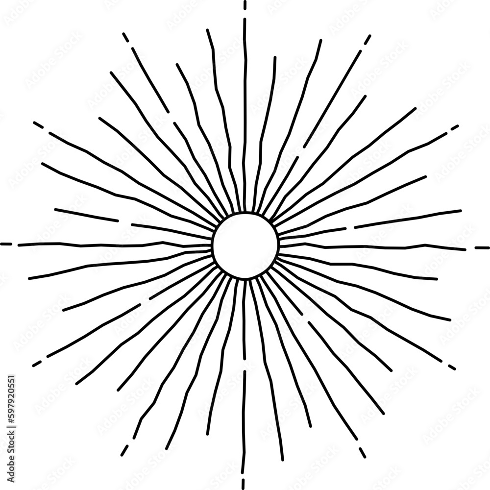 Obraz premium Bursting Sun Ray