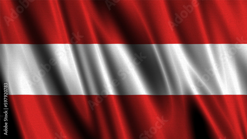 Free Download Flag of Austria, with a wavy effect due to the wind. - GFXLoad
