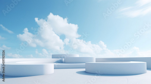 Clean podium  clean stage  cosmetic stage  cosmetic podium  podium sky  sky podium  clean podium  elegant podium  clean room  elegant room