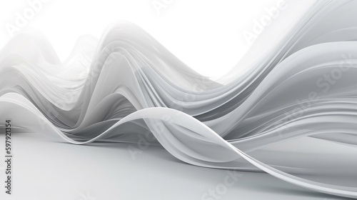3D abstract white background, 3d wave background, clean background, white background, elegant background, simple background