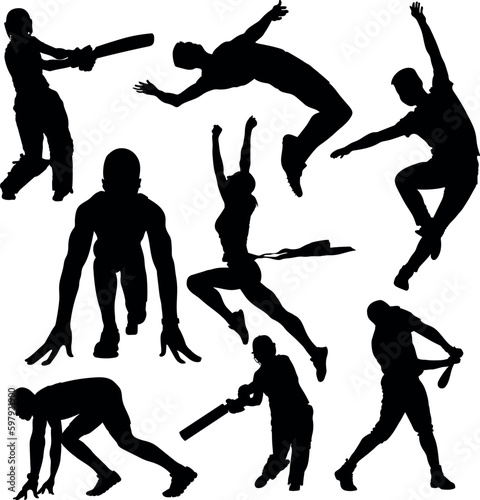 Sports silhouette Set