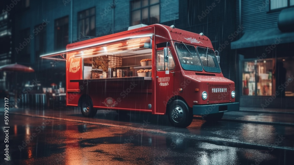 outdoor Premium food trucks with Generative AI outdoor Premium food trucks with Generative AI