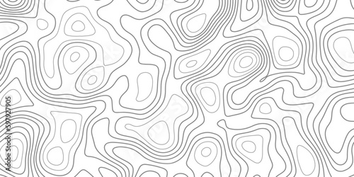 Abstract topography and geography grid background. Business concept. Abstract weather map. Topographic map lines, contour background. Vector illustration. wave Line topography map contour background . © Song Long