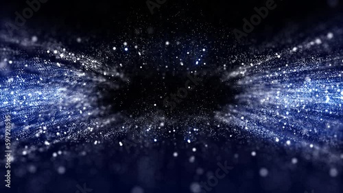 Blue Particles Background Loop 4k