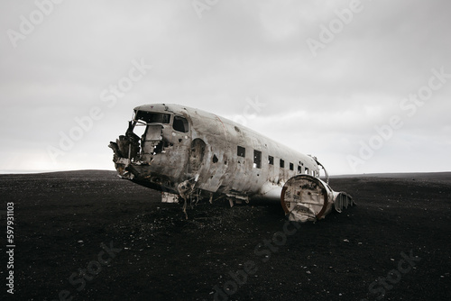 Iceland DC-10 plane wreckage