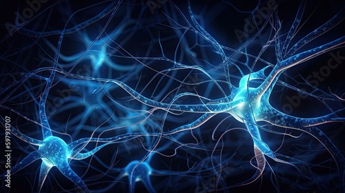 Neuron cells with light impulses