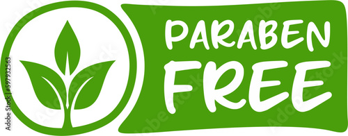 Paraben free vector logo, Paraben free label vector