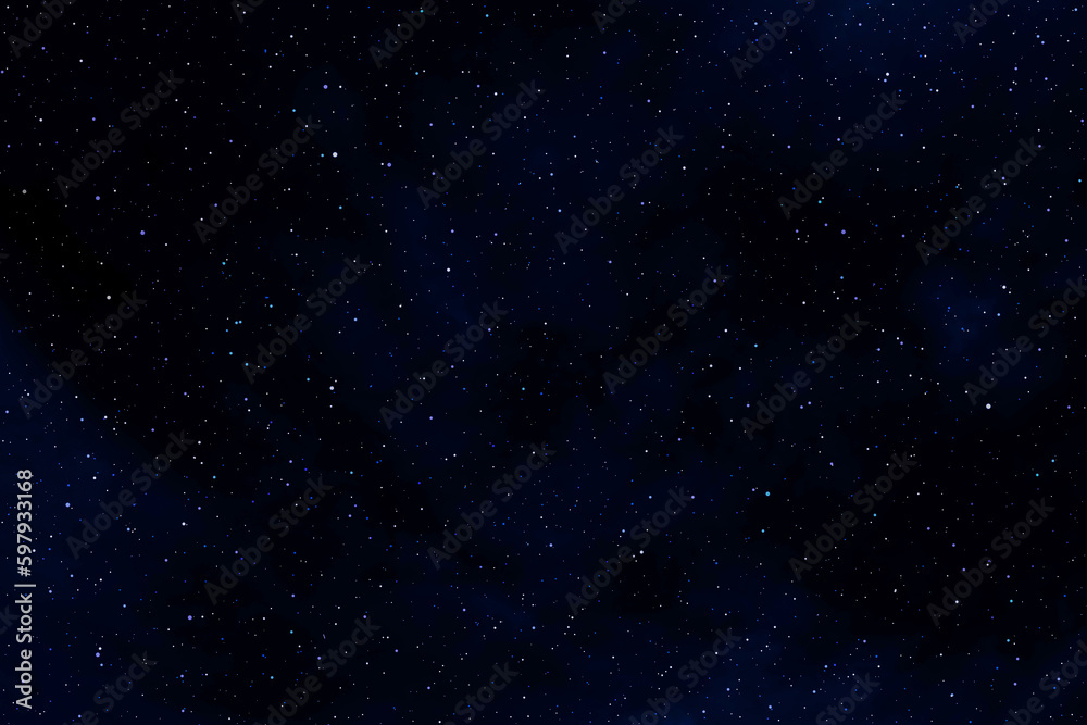 Galaxy space background.  Starry night sky.  Glowing stars in space. 