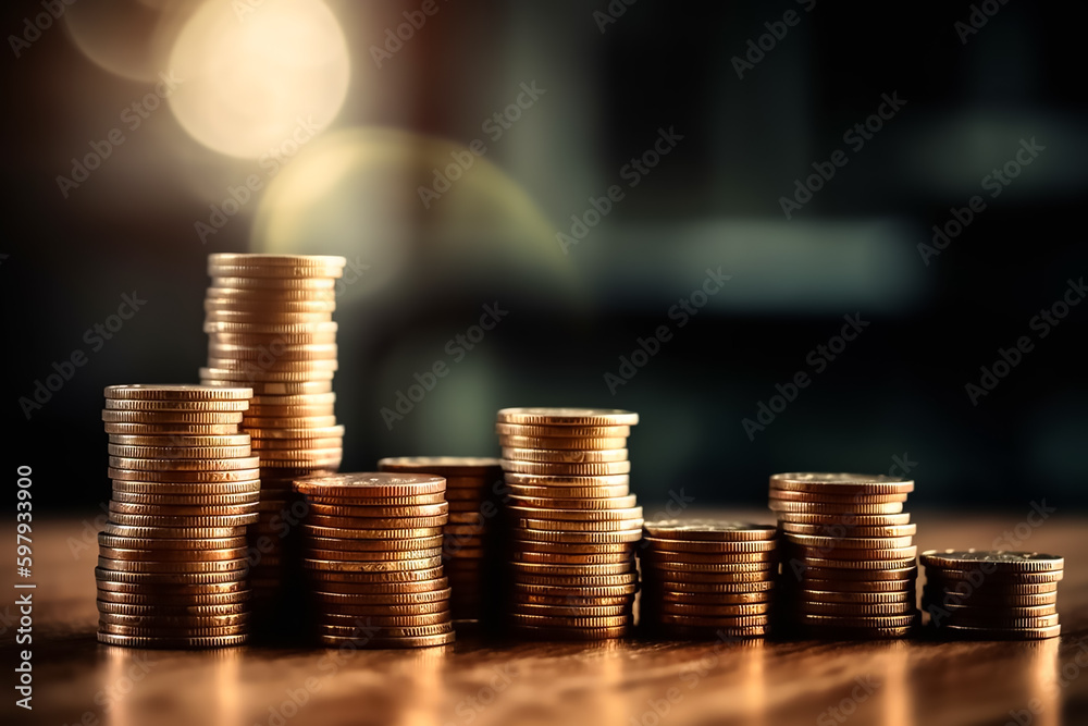 Finance, bitcoin and money technology concept background Finance, bitcoin and money technology concept background