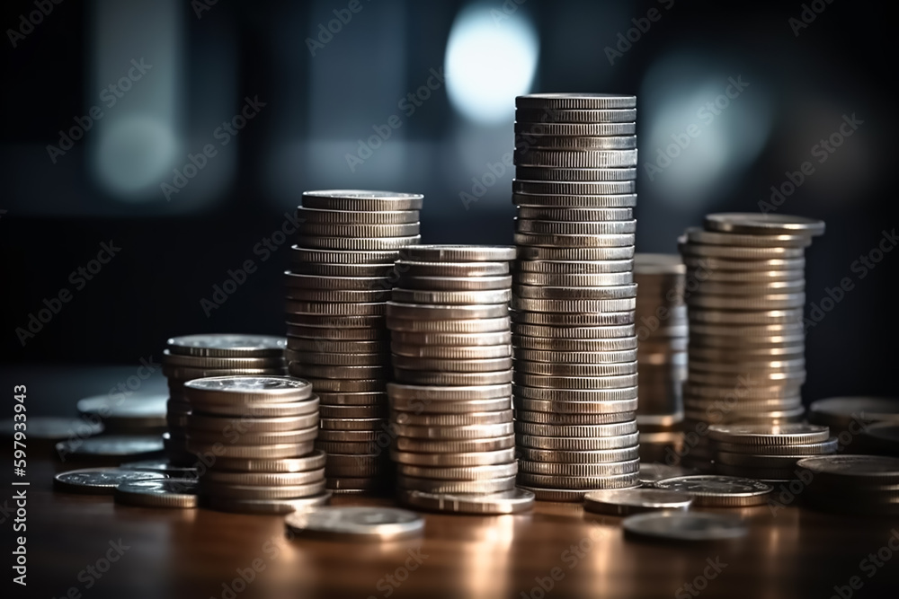 Finance, bitcoin and money technology concept background Finance, bitcoin and money technology concept background