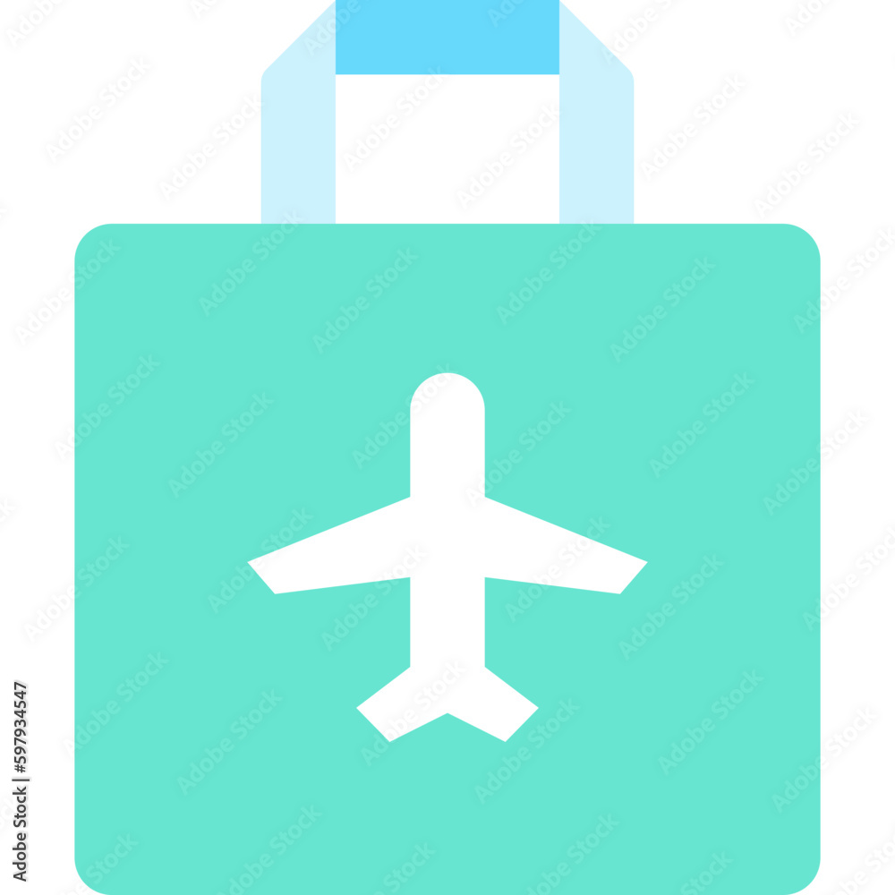 duty free flat icon