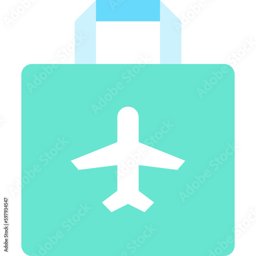 duty free flat icon