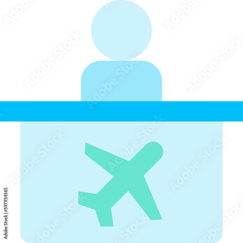check in flat icon