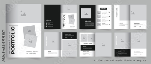 Modern Portfolio design or architecture and interior portfolio