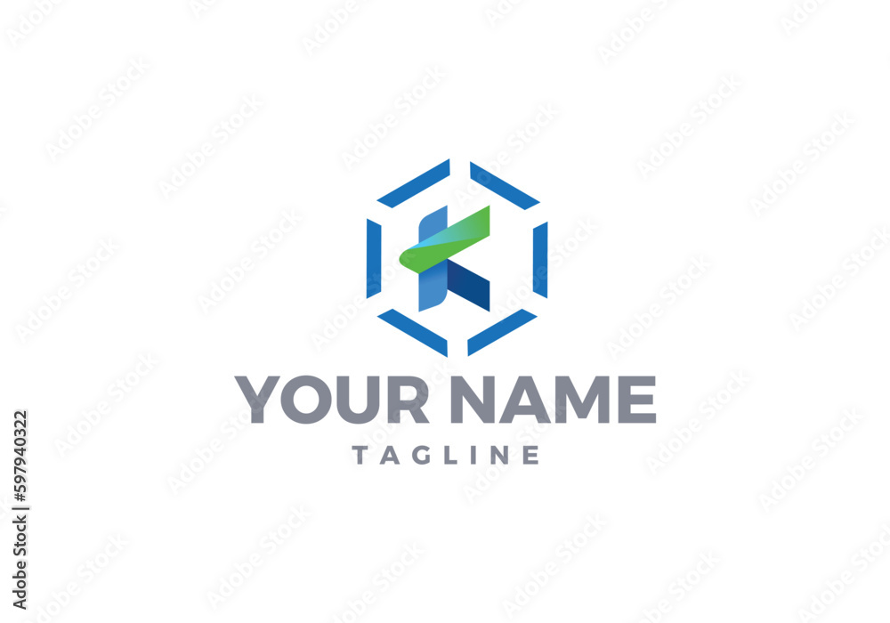 Simple modern K letter based logo design. Simple modern K letter based logo design.