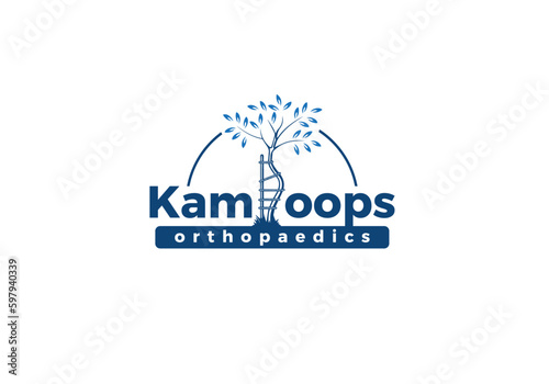 Modern and minimal logo design for orthopedic and chiropractor 
