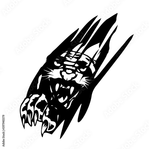 Panther scratch vector