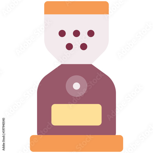 coffee grinder flat icon